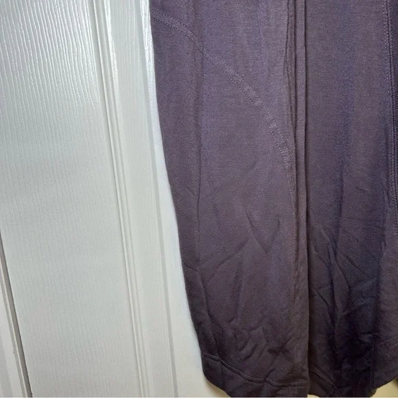 Athleta Deep Purple Open Cardigan women’s l cozy lounge everyday career office - Picture 3 of 9